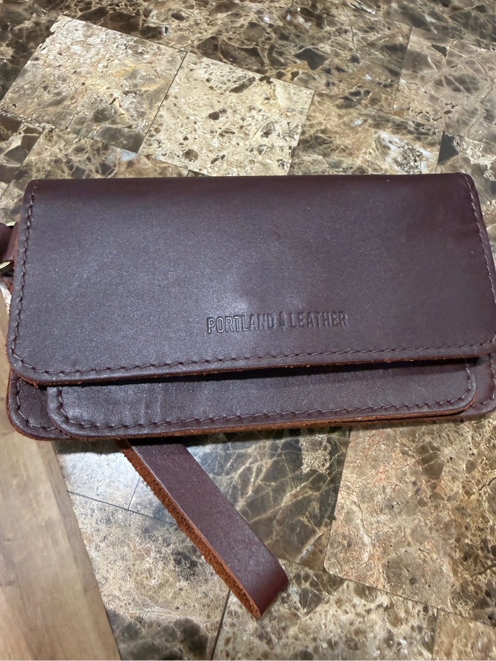 Portland Leather Lily Leather Wristlet